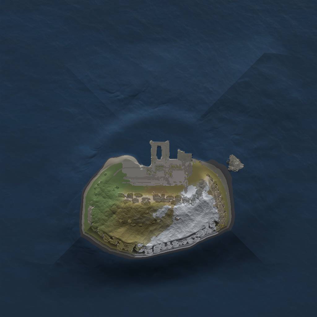 Rust Map: Procedural Map, Size: 1000, Seed: 48263, 4 Monuments