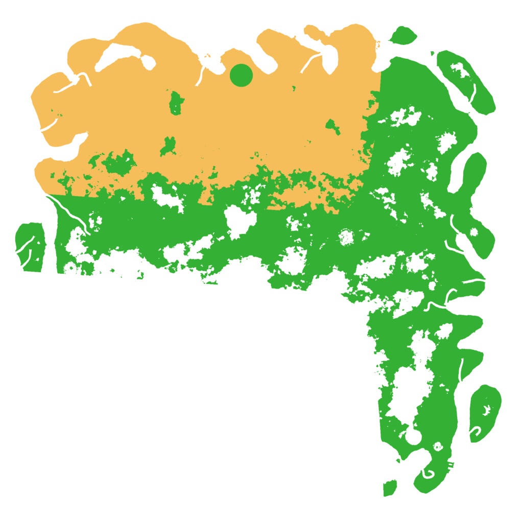 Biome Rust Map: Procedural Map, Size: 6000, Seed: 140000