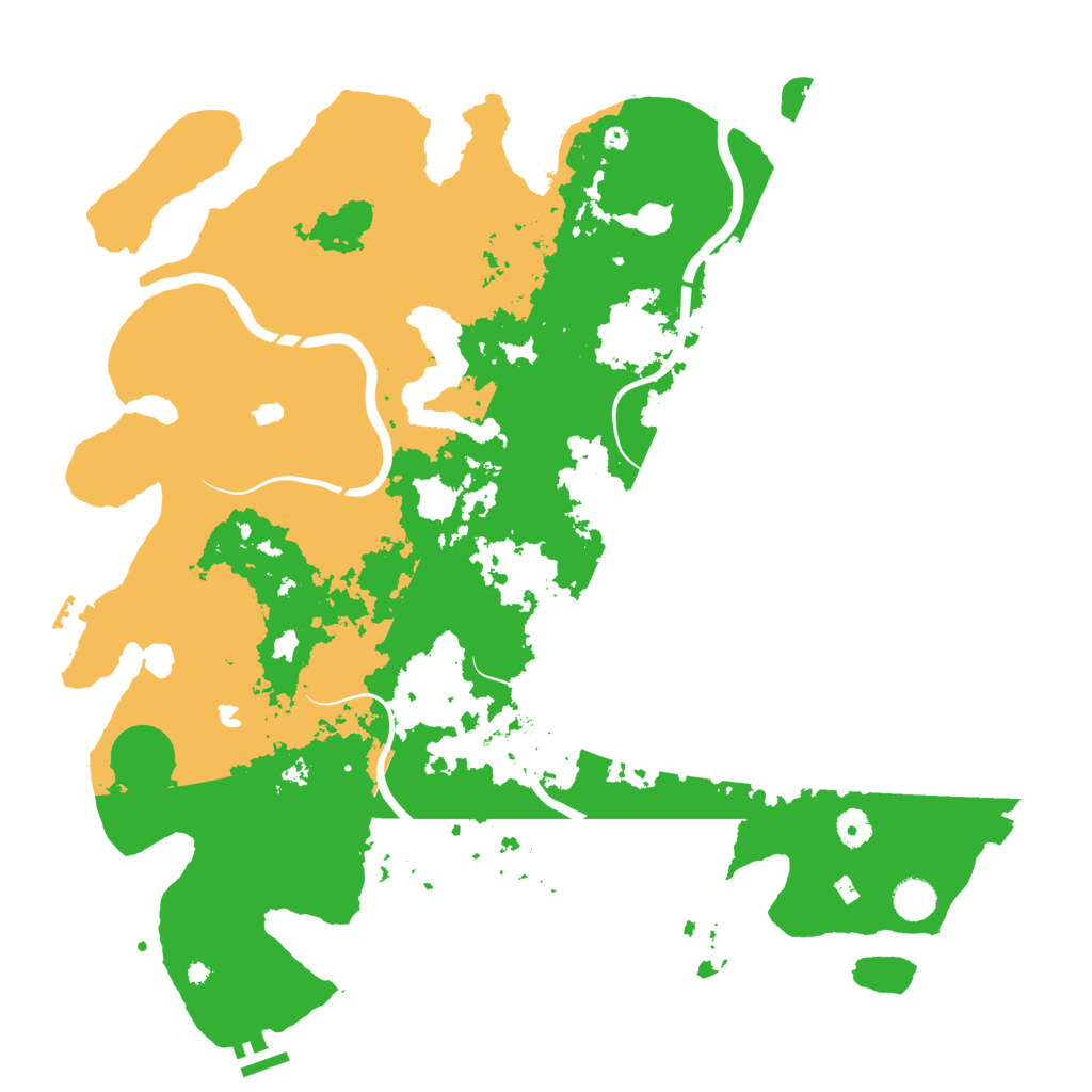 Biome Rust Map: Procedural Map, Size: 4500, Seed: 999332313