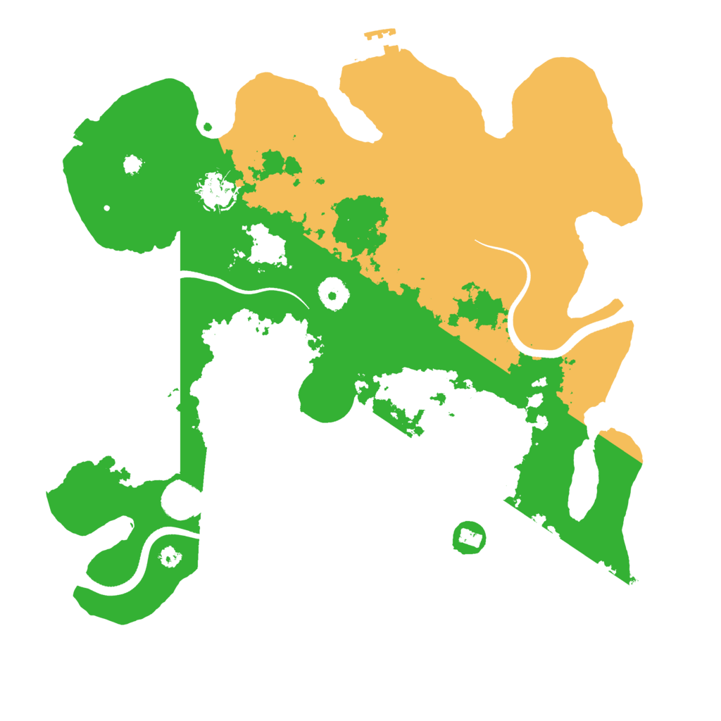 Biome Rust Map: Procedural Map, Size: 3500, Seed: 1331127528