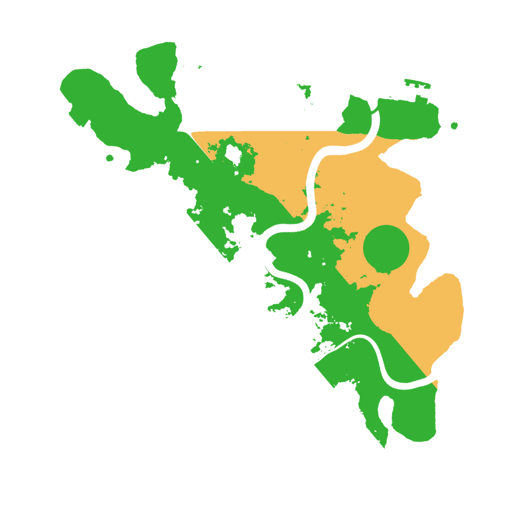 Biome Rust Map: Procedural Map, Size: 3000, Seed: 15165