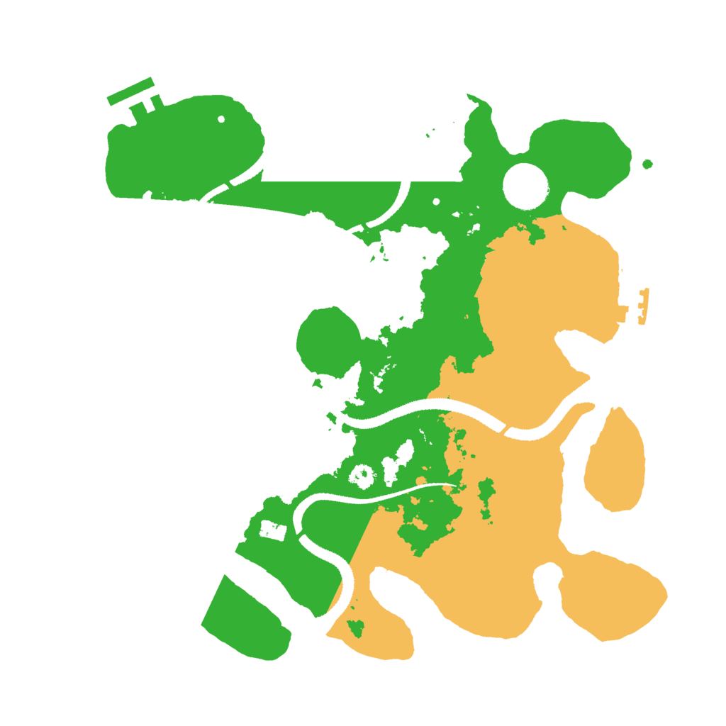 Biome Rust Map: Procedural Map, Size: 3000, Seed: 1628333995
