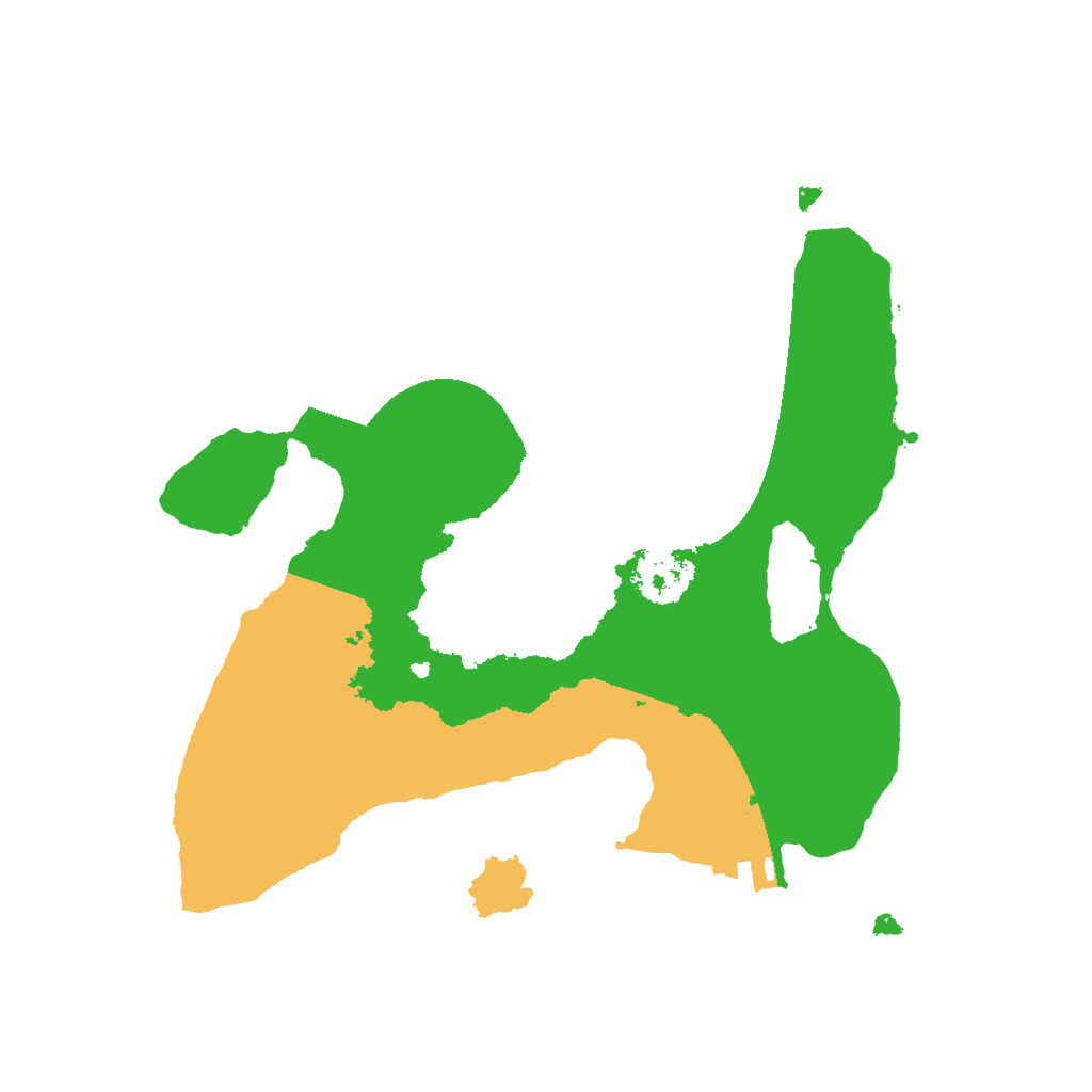 Biome Rust Map: Procedural Map, Size: 2000, Seed: 92585