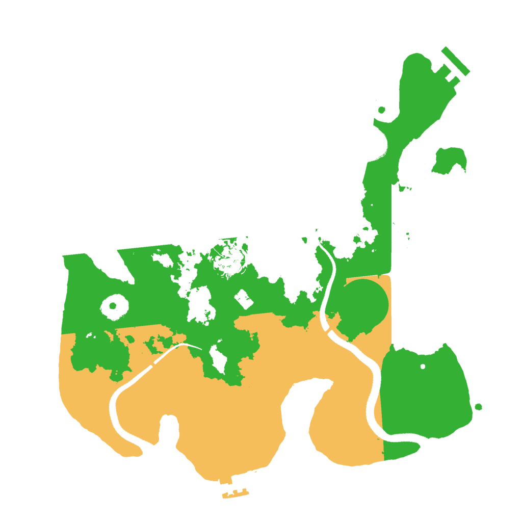 Biome Rust Map: Procedural Map, Size: 3000, Seed: 13217