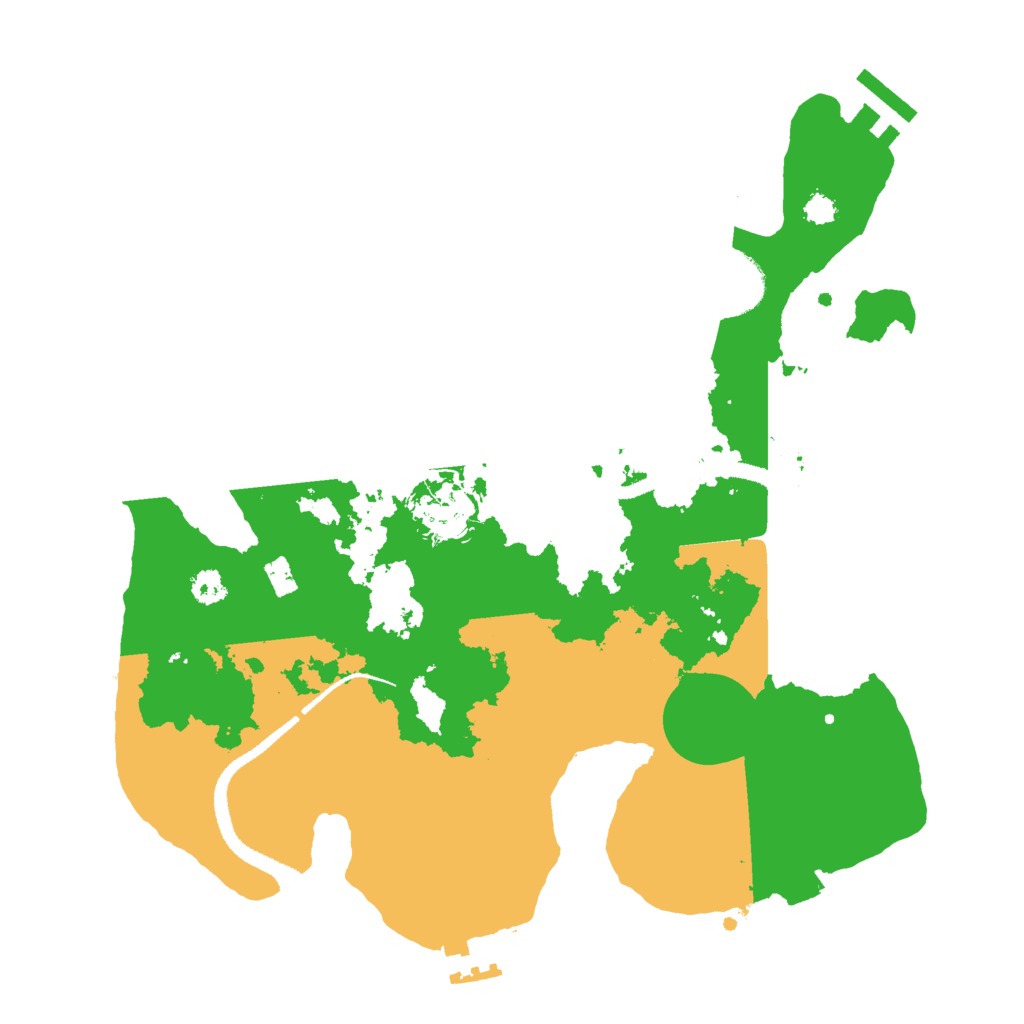 Biome Rust Map: Procedural Map, Size: 3000, Seed: 13217