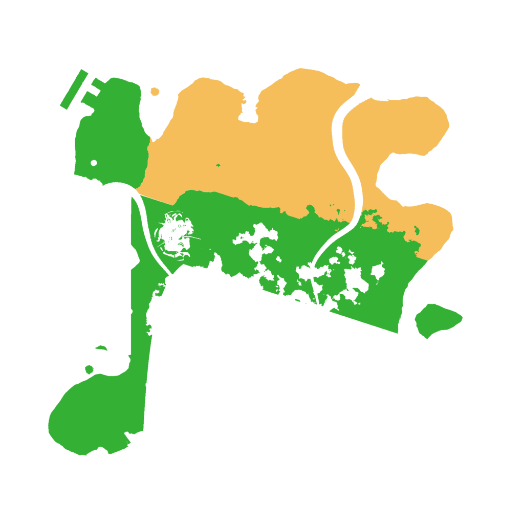 Biome Rust Map: Procedural Map, Size: 2500, Seed: 75371714
