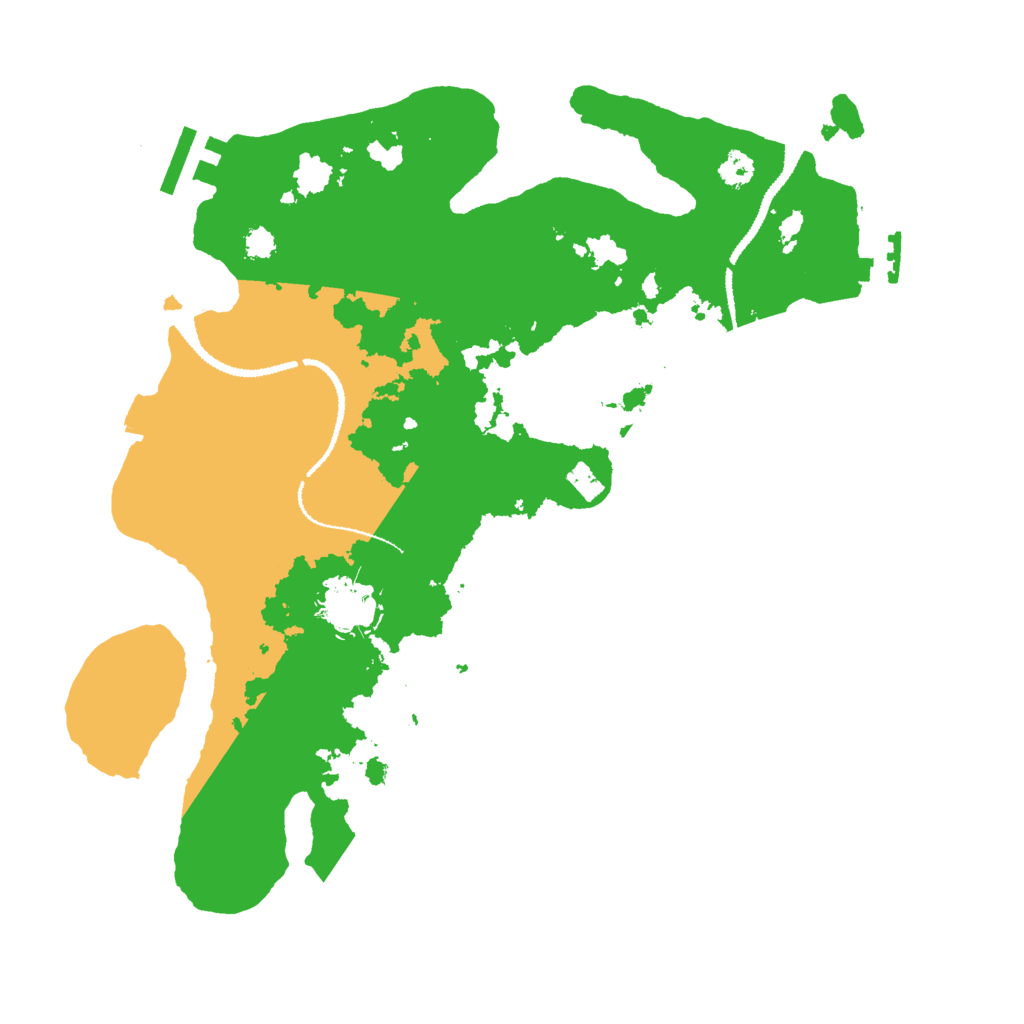 Biome Rust Map: Procedural Map, Size: 3000, Seed: 20503