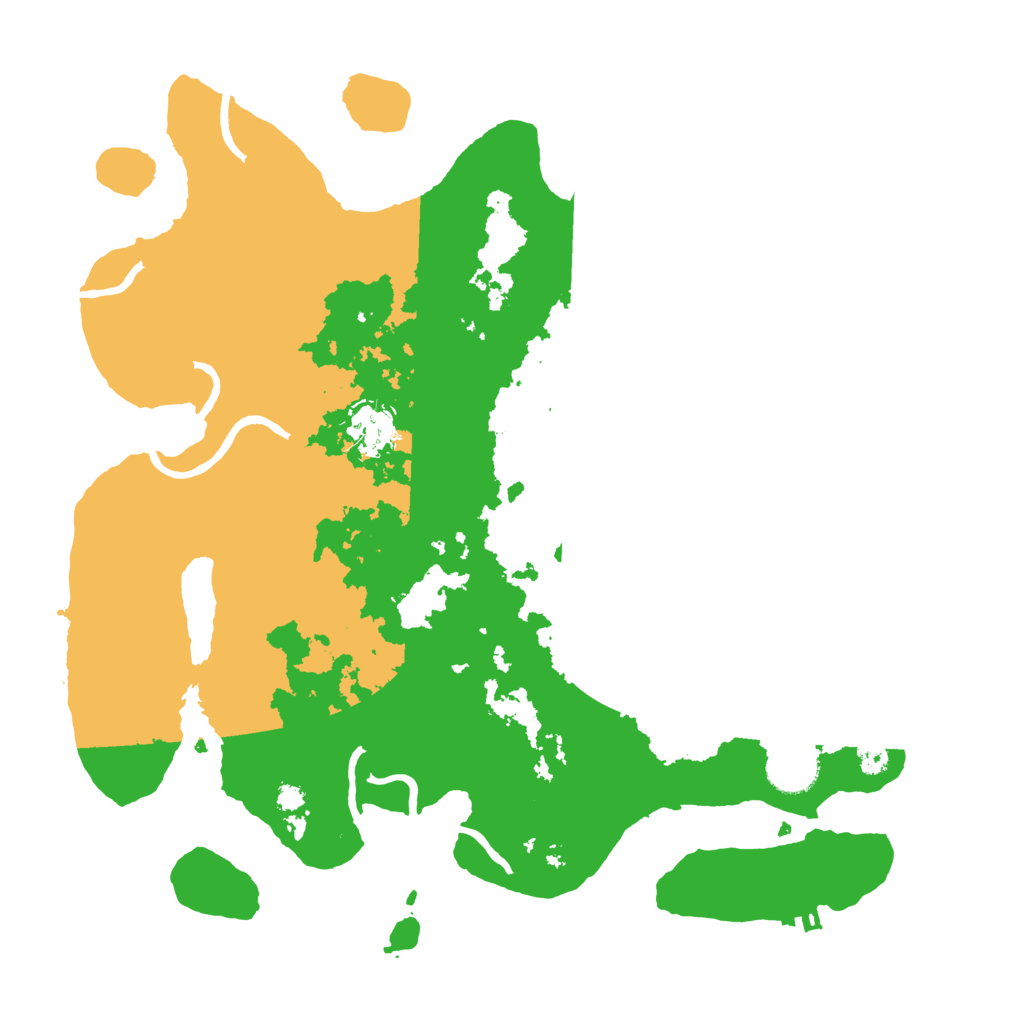 Biome Rust Map: Procedural Map, Size: 3500, Seed: 1001647911