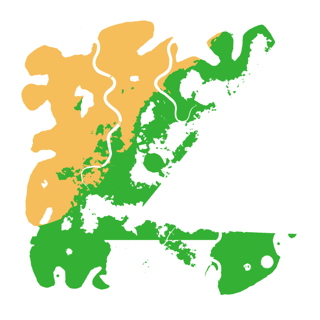 Biome Rust Map: Procedural Map, Size: 4500, Seed: 58487