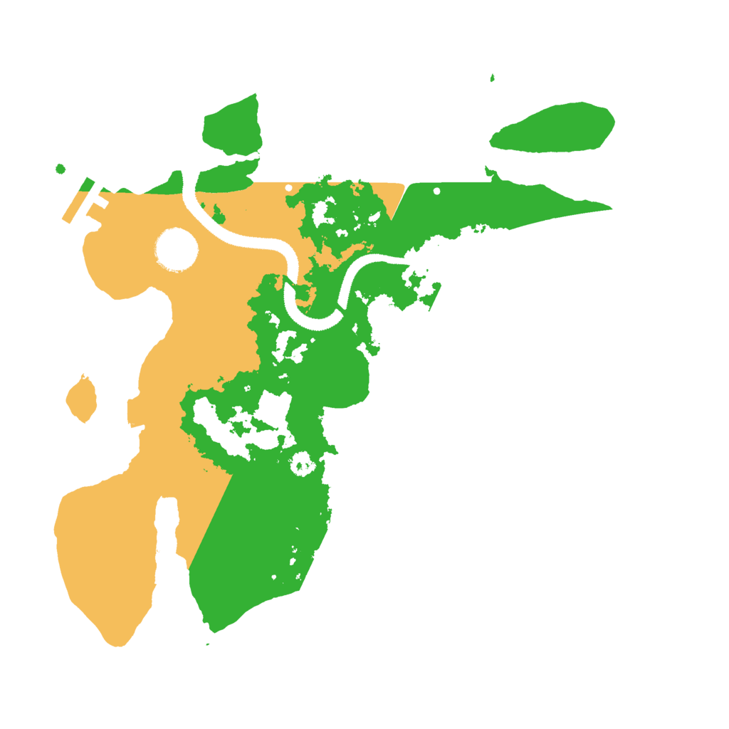 Biome Rust Map: Procedural Map, Size: 3000, Seed: 17047