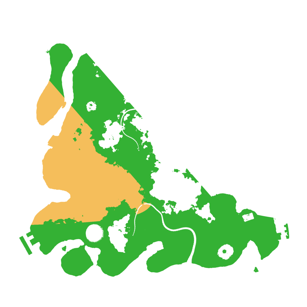 Biome Rust Map: Procedural Map, Size: 3100, Seed: 1235984