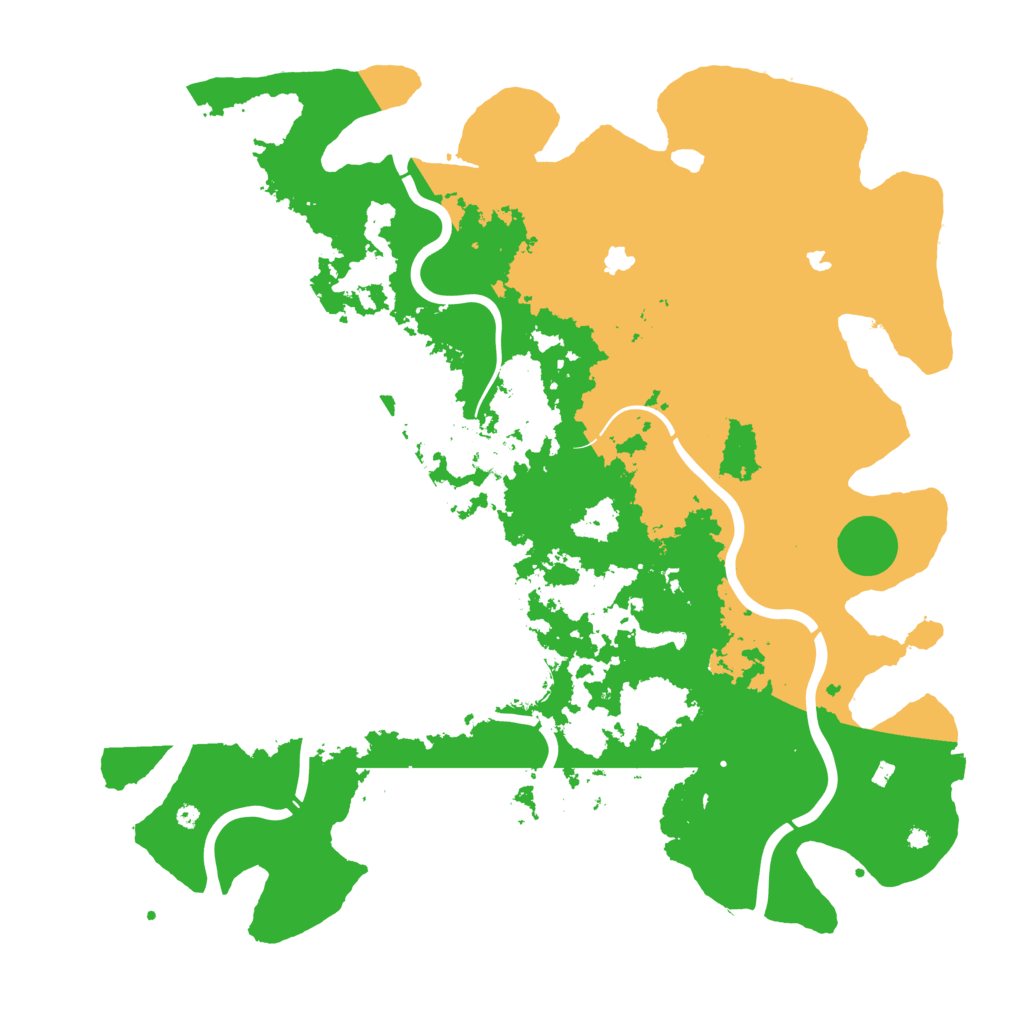 Biome Rust Map: Procedural Map, Size: 4500, Seed: 528968