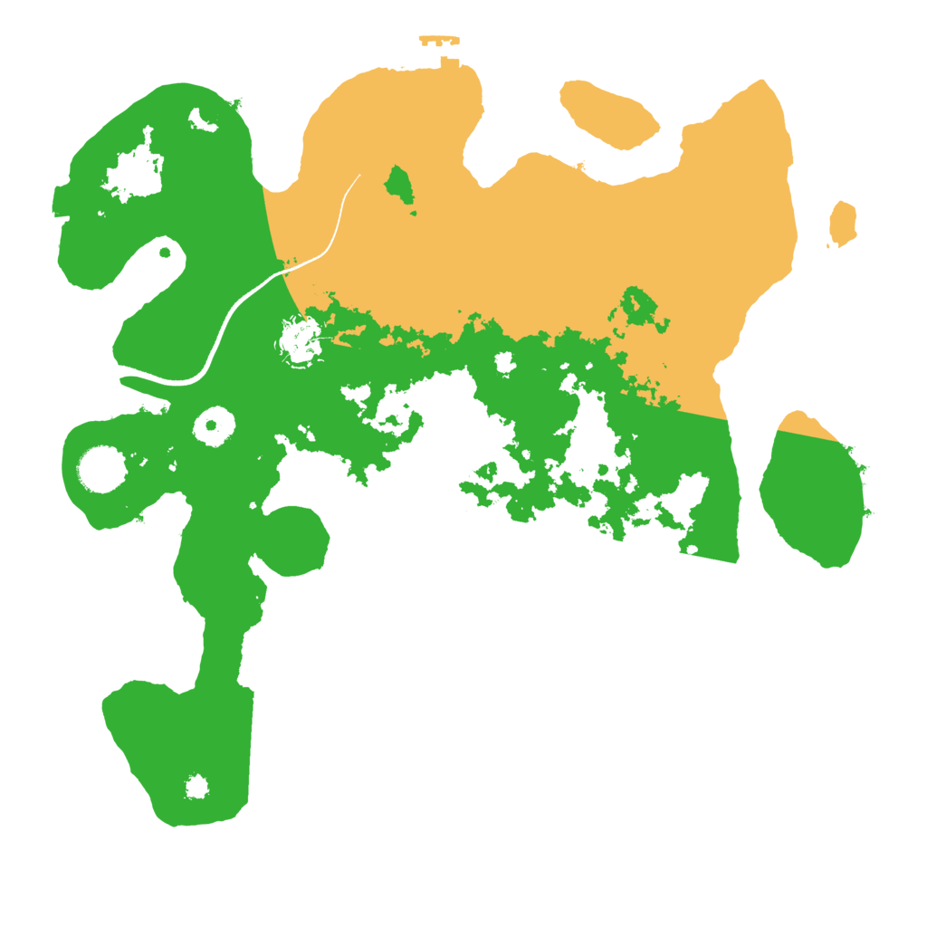 Biome Rust Map: Procedural Map, Size: 3500, Seed: 14232