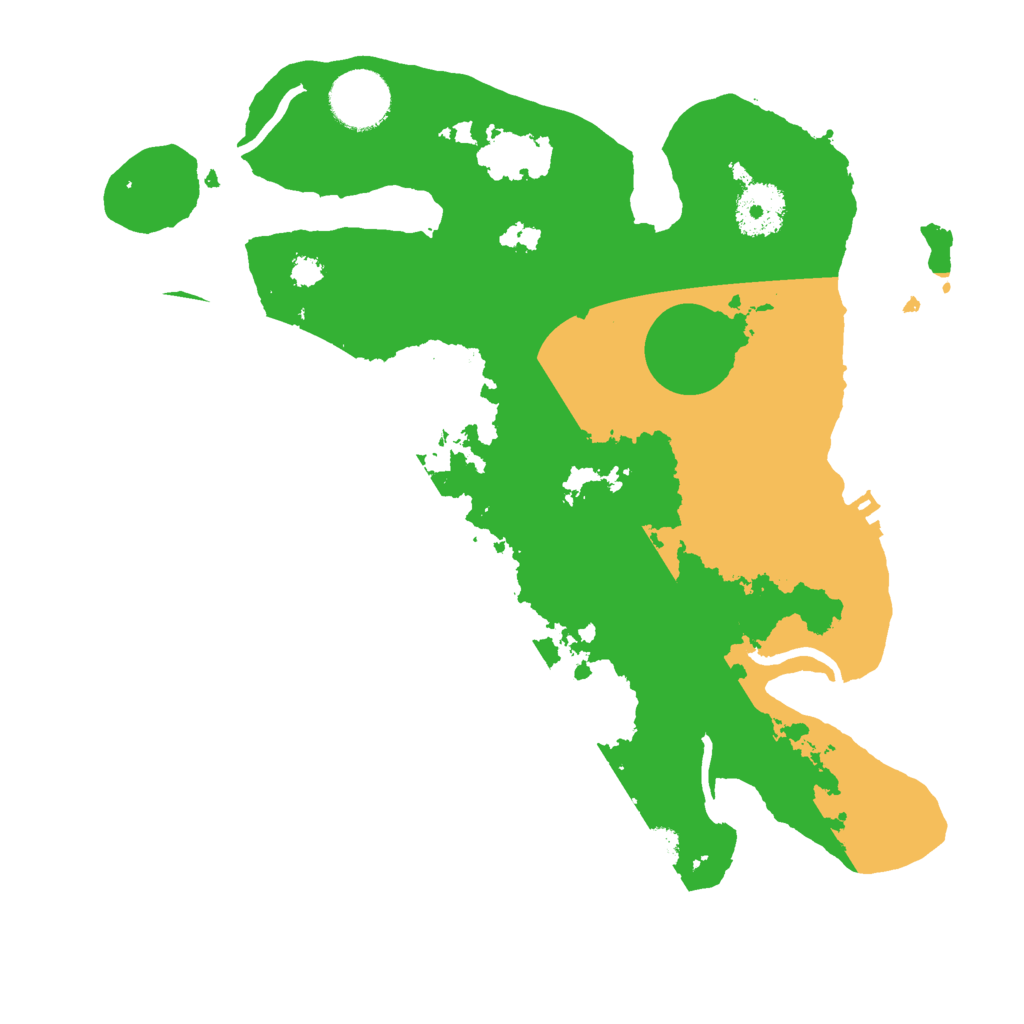 Biome Rust Map: Procedural Map, Size: 3000, Seed: 7135