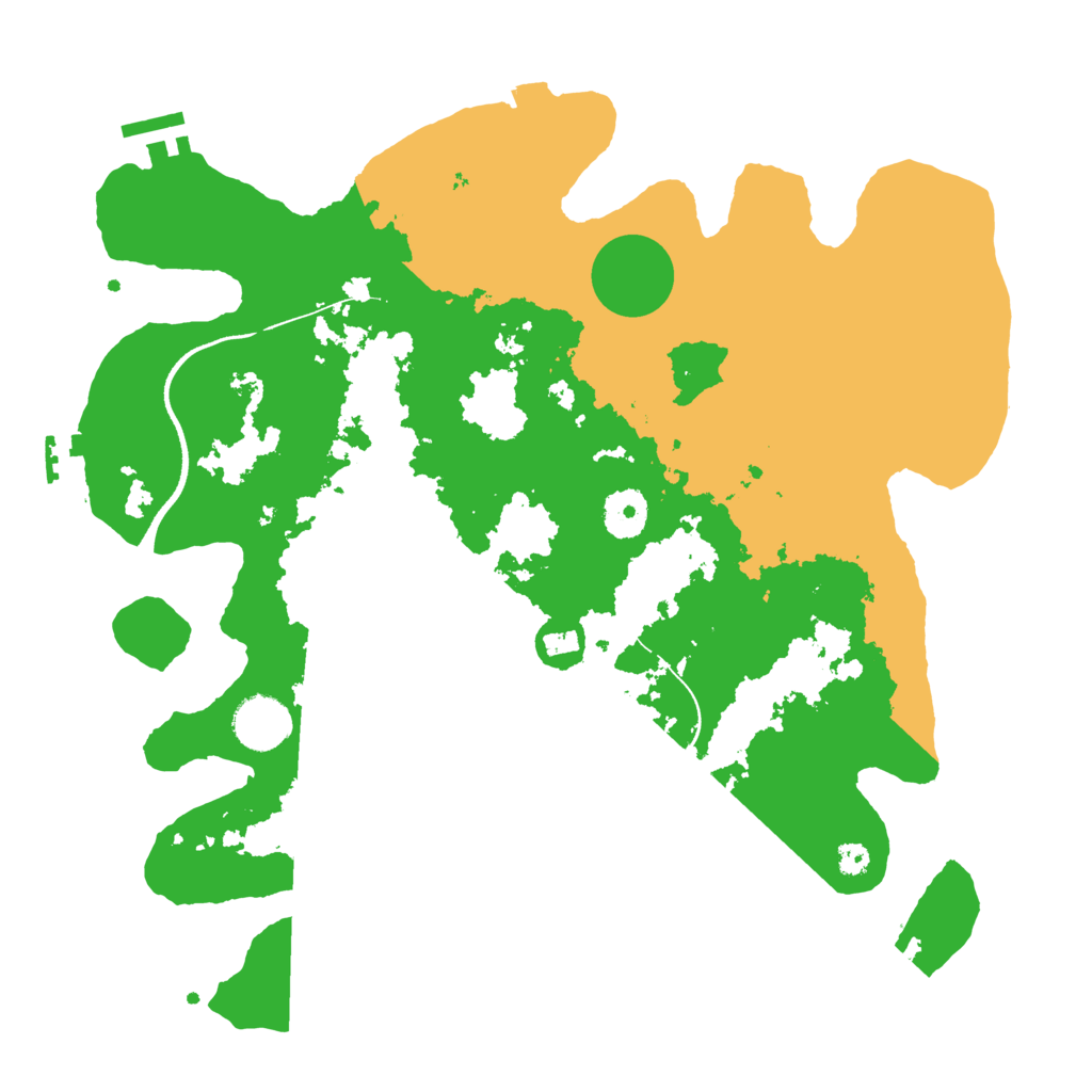 Biome Rust Map: Procedural Map, Size: 3500, Seed: 242266840