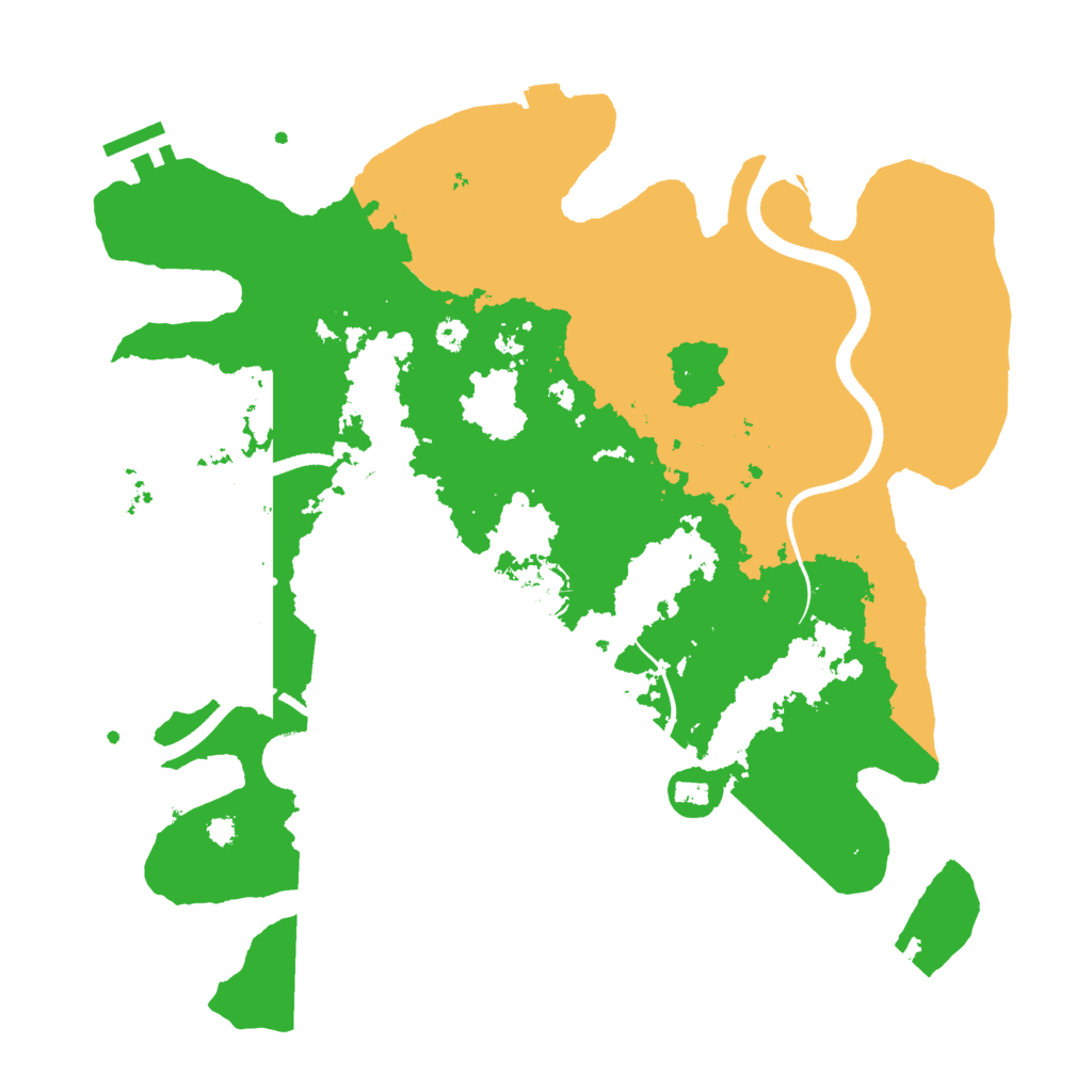 Biome Rust Map: Procedural Map, Size: 3500, Seed: 242266840