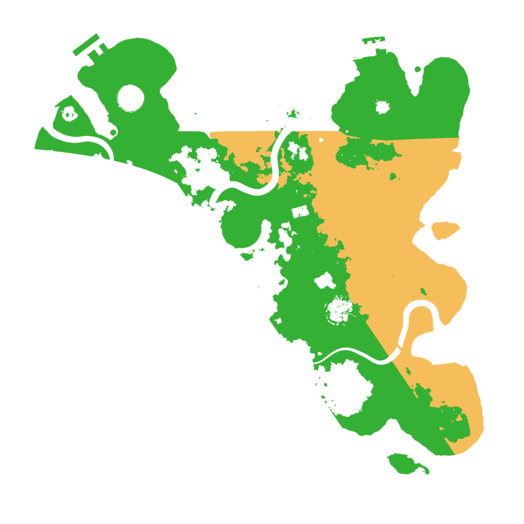 Biome Rust Map: Procedural Map, Size: 3500, Seed: 1321092316