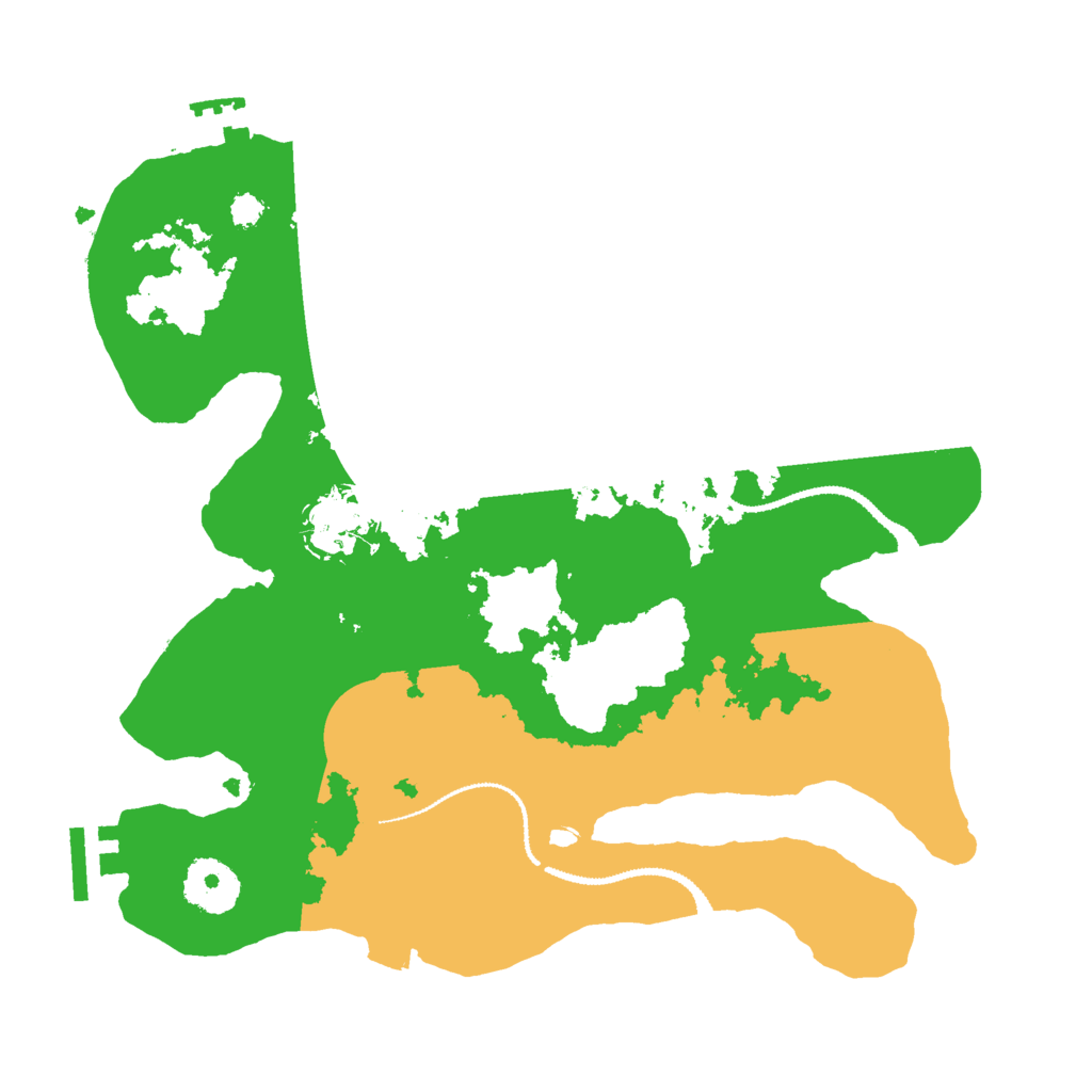 Biome Rust Map: Procedural Map, Size: 3000, Seed: 31132