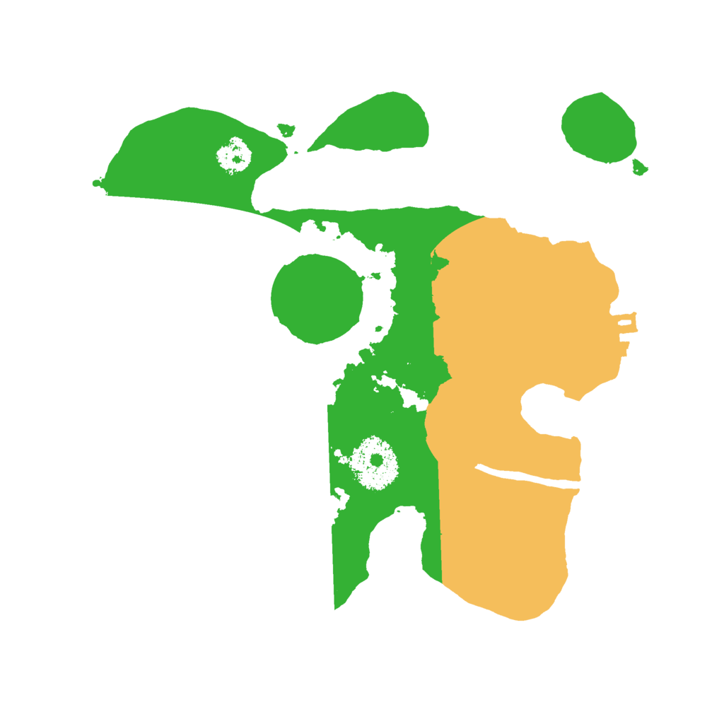 Biome Rust Map: Procedural Map, Size: 2222, Seed: 5911