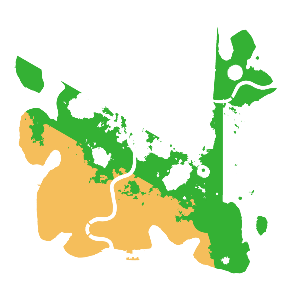 Biome Rust Map: Procedural Map, Size: 3500, Seed: 96100187
