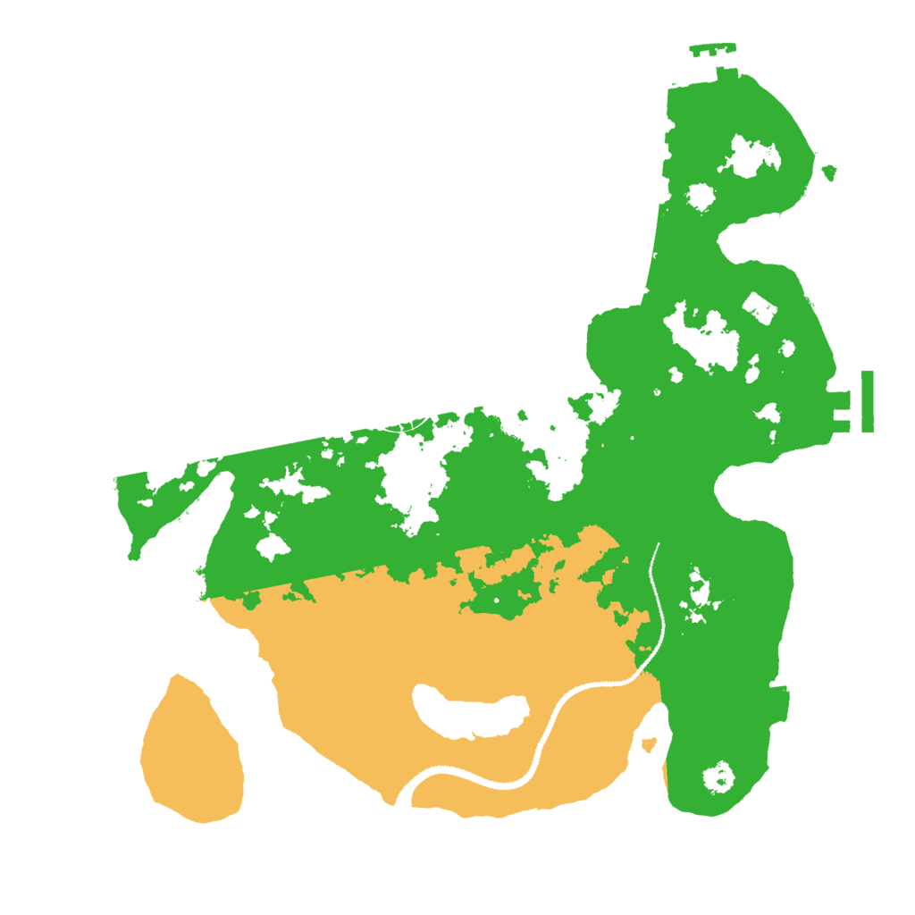 Biome Rust Map: Procedural Map, Size: 3000, Seed: 1334161018