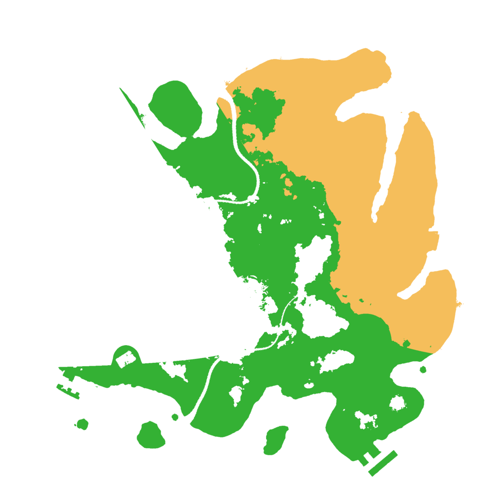 Biome Rust Map: Procedural Map, Size: 3000, Seed: 19007
