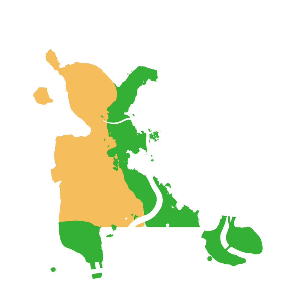Biome Rust Map: Procedural Map, Size: 2500, Seed: 648243