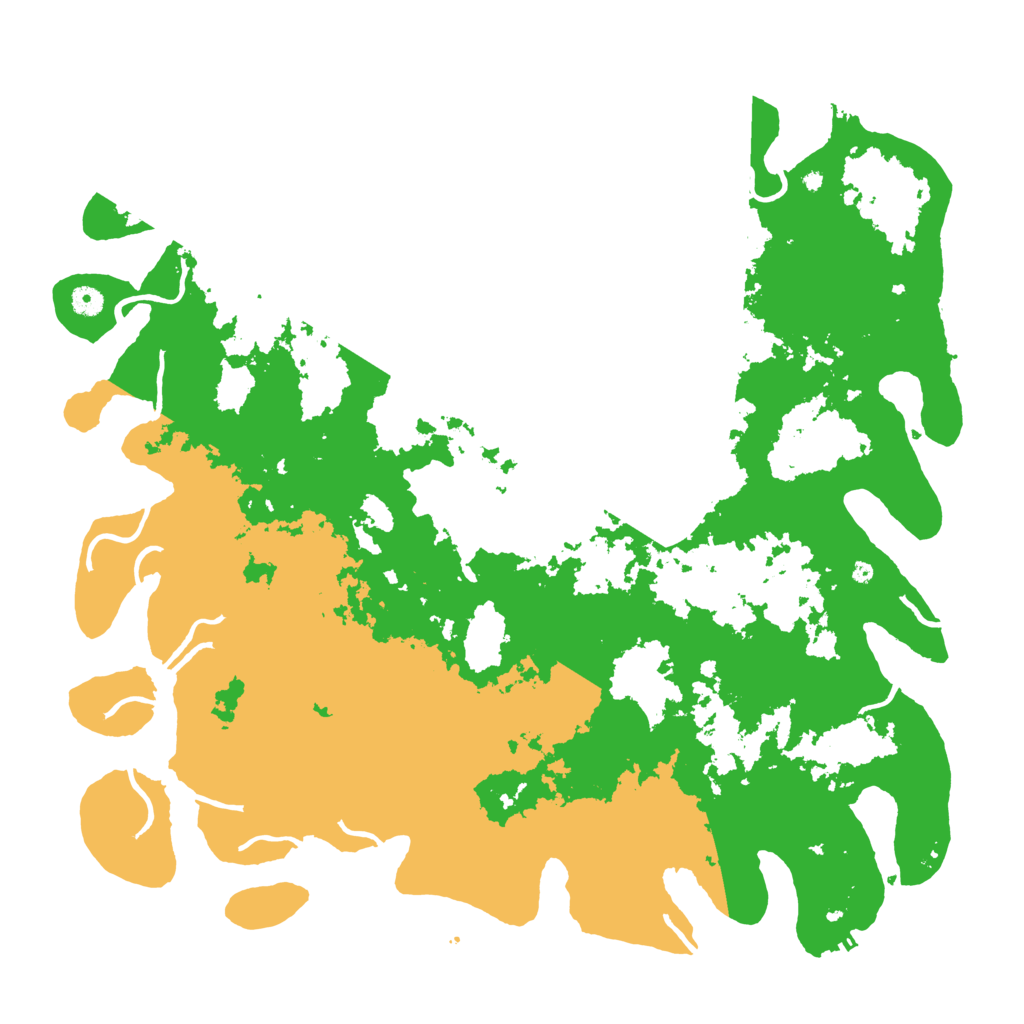Biome Rust Map: Procedural Map, Size: 5000, Seed: 9423
