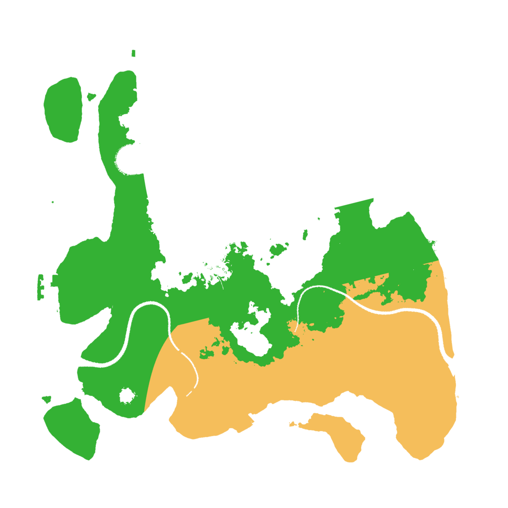 Biome Rust Map: Procedural Map, Size: 3000, Seed: 27518