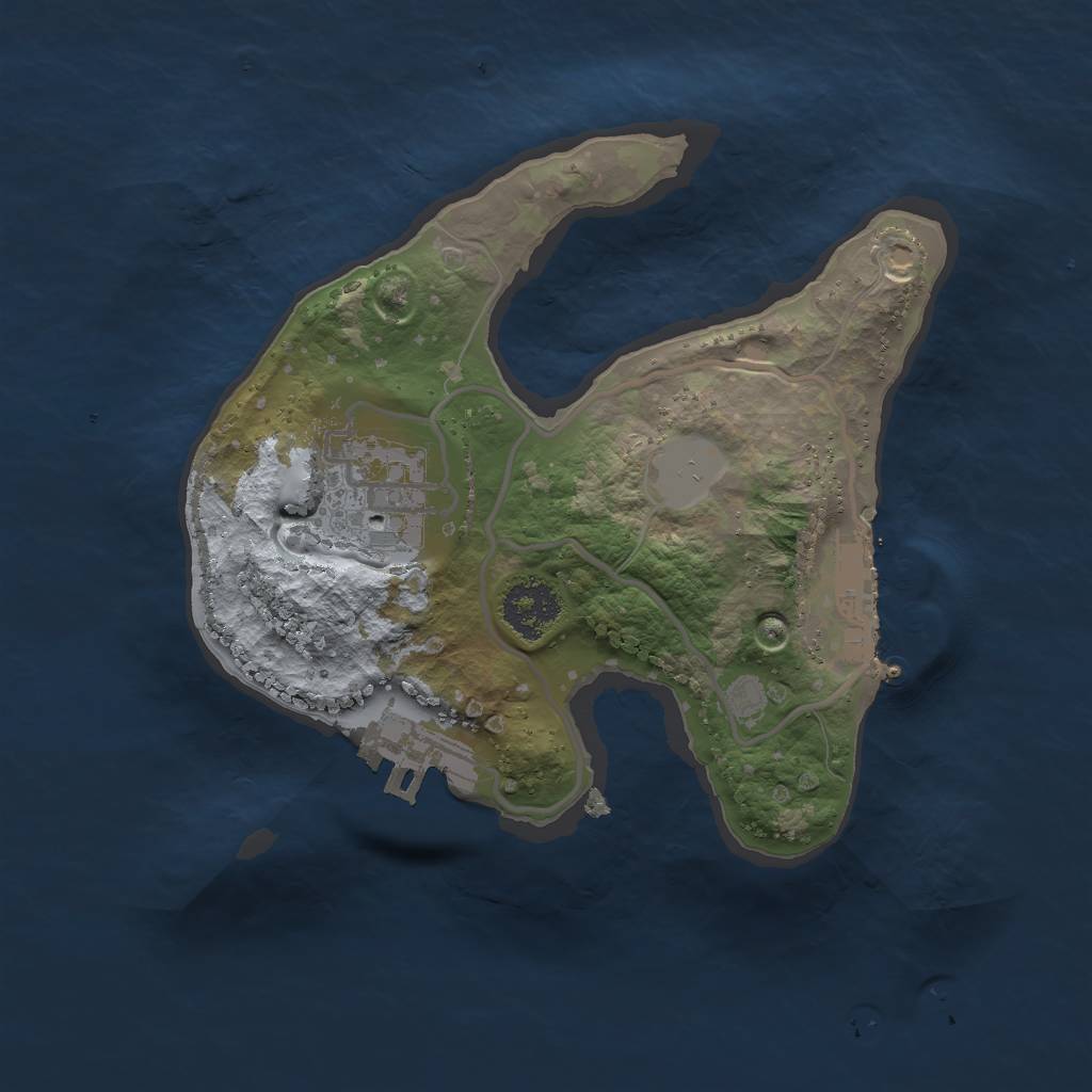 Rust Map: Procedural Map, Size: 2000, Seed: 1149876364, 6 Monuments