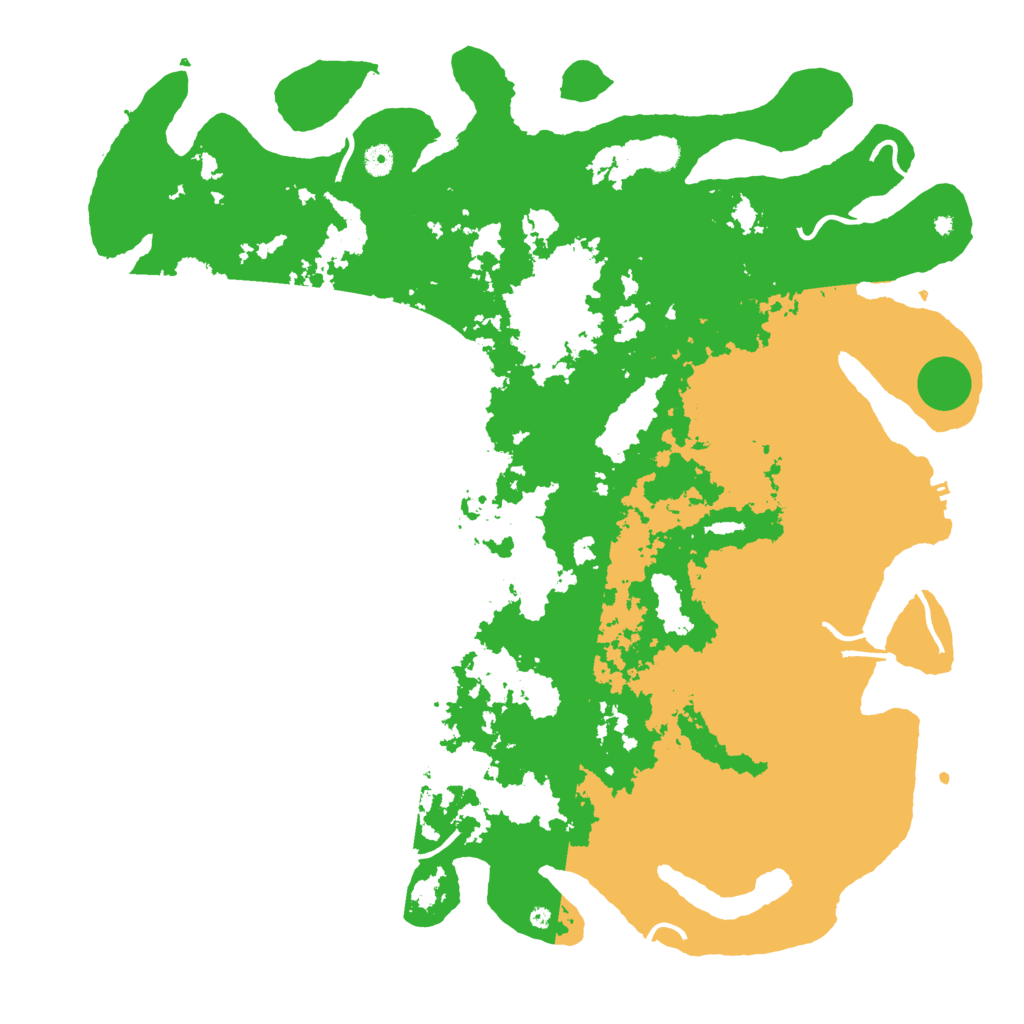 Biome Rust Map: Procedural Map, Size: 5000, Seed: 542158