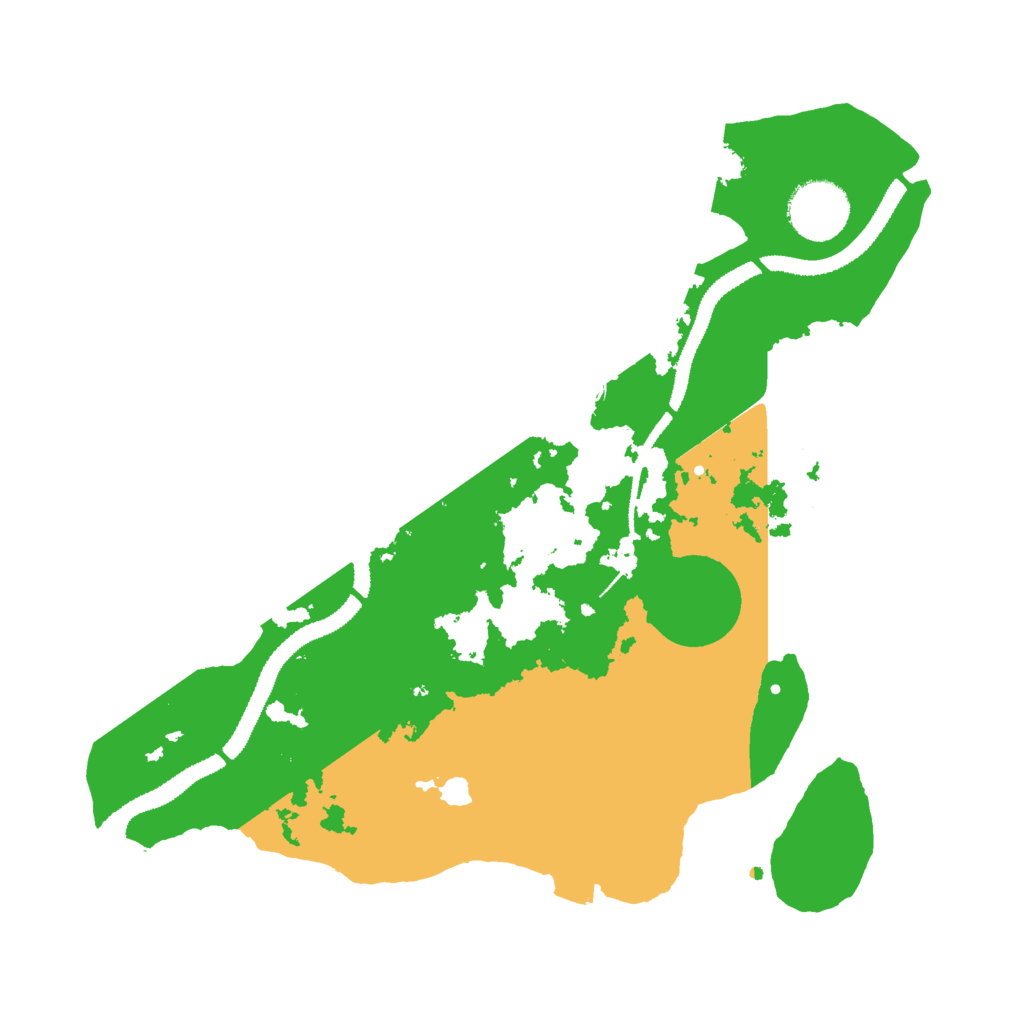 Biome Rust Map: Procedural Map, Size: 3000, Seed: 22279
