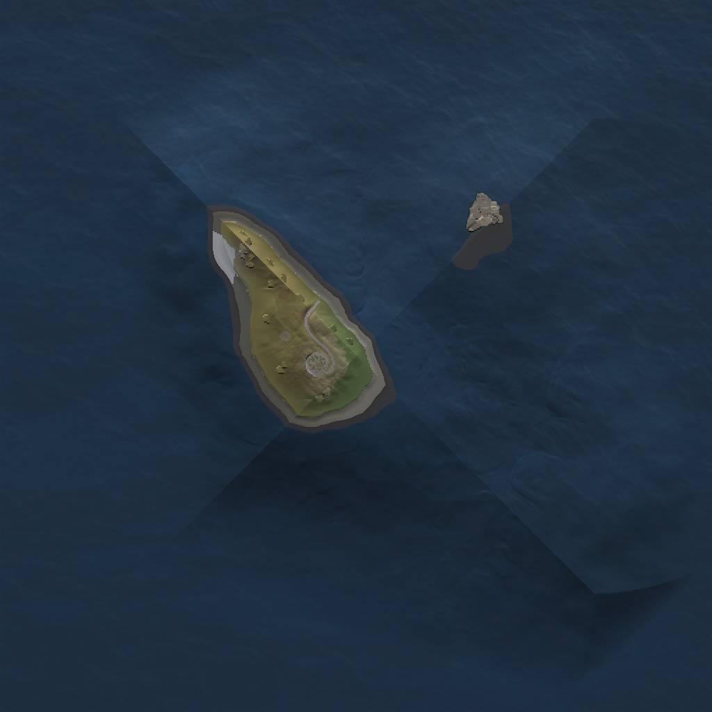 Rust Map: Procedural Map, Size: 1000, Seed: 841237, 3 Monuments