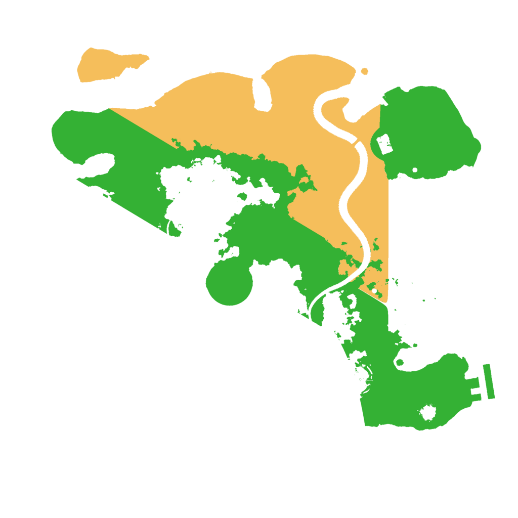 Biome Rust Map: Procedural Map, Size: 3000, Seed: 19843