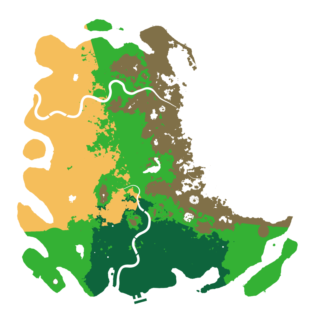 Biome Rust Map: Procedural Map, Size: 5000, Seed: 5798