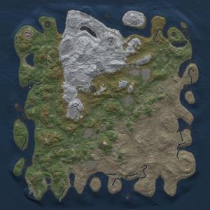 Thumbnail Rust Map: Procedural Map, Size: 4800, Seed: 1792841449, 18 Monuments