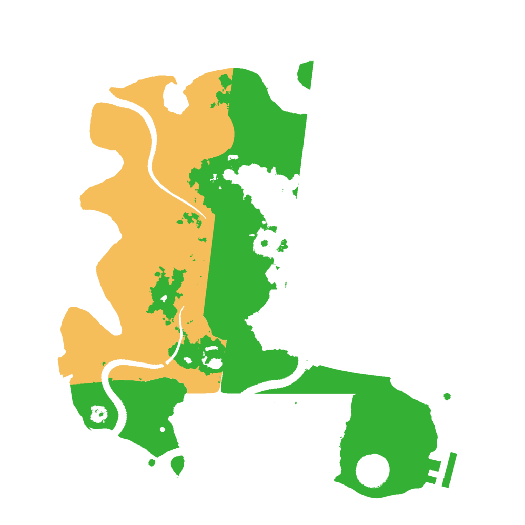 Biome Rust Map: Procedural Map, Size: 3000, Seed: 2034980425