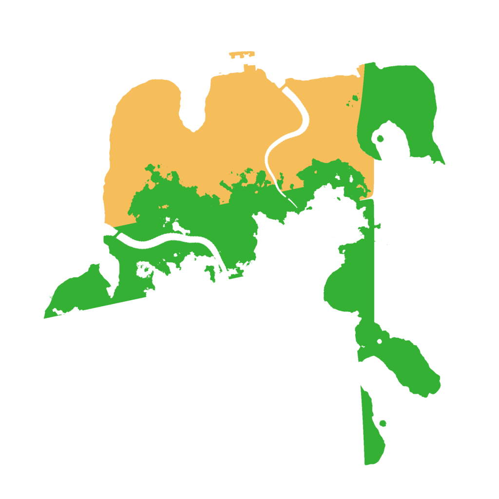 Biome Rust Map: Procedural Map, Size: 3000, Seed: 4227