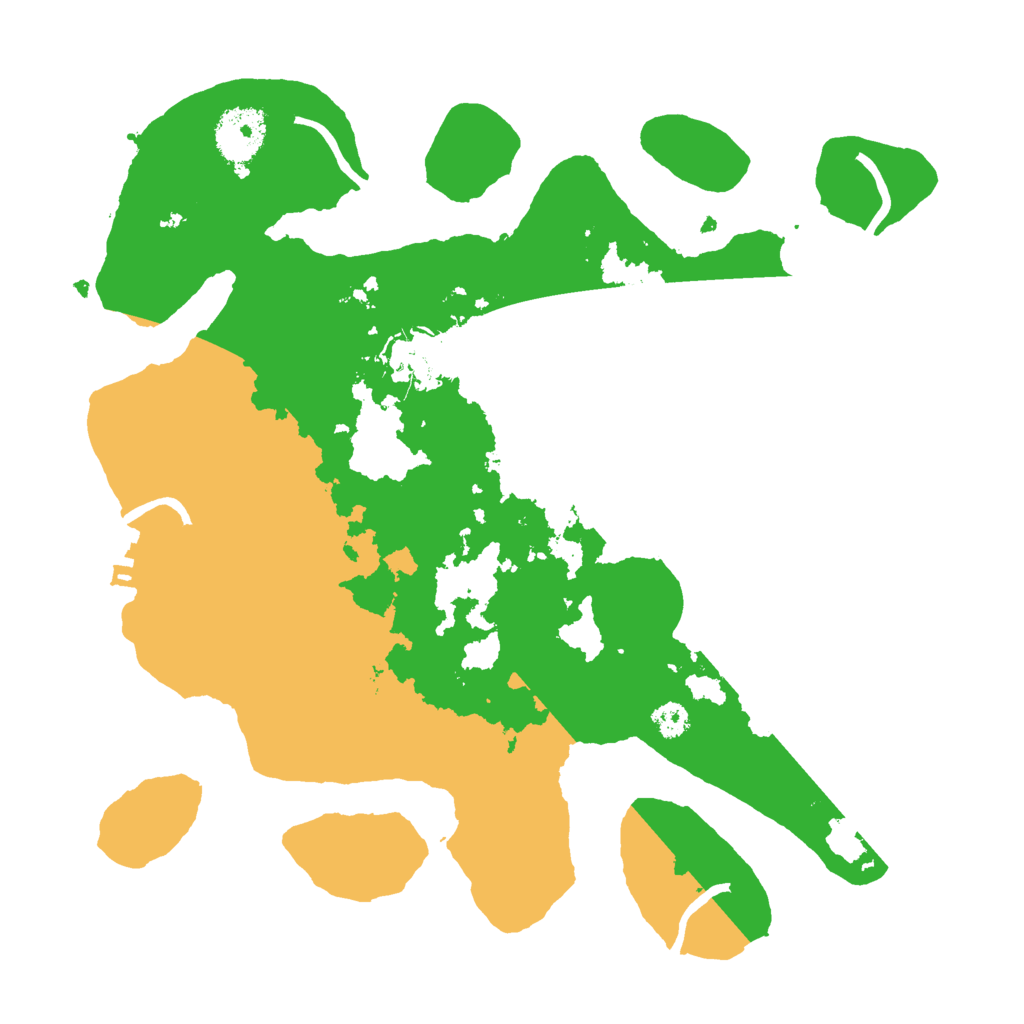 Biome Rust Map: Procedural Map, Size: 3000, Seed: 18894