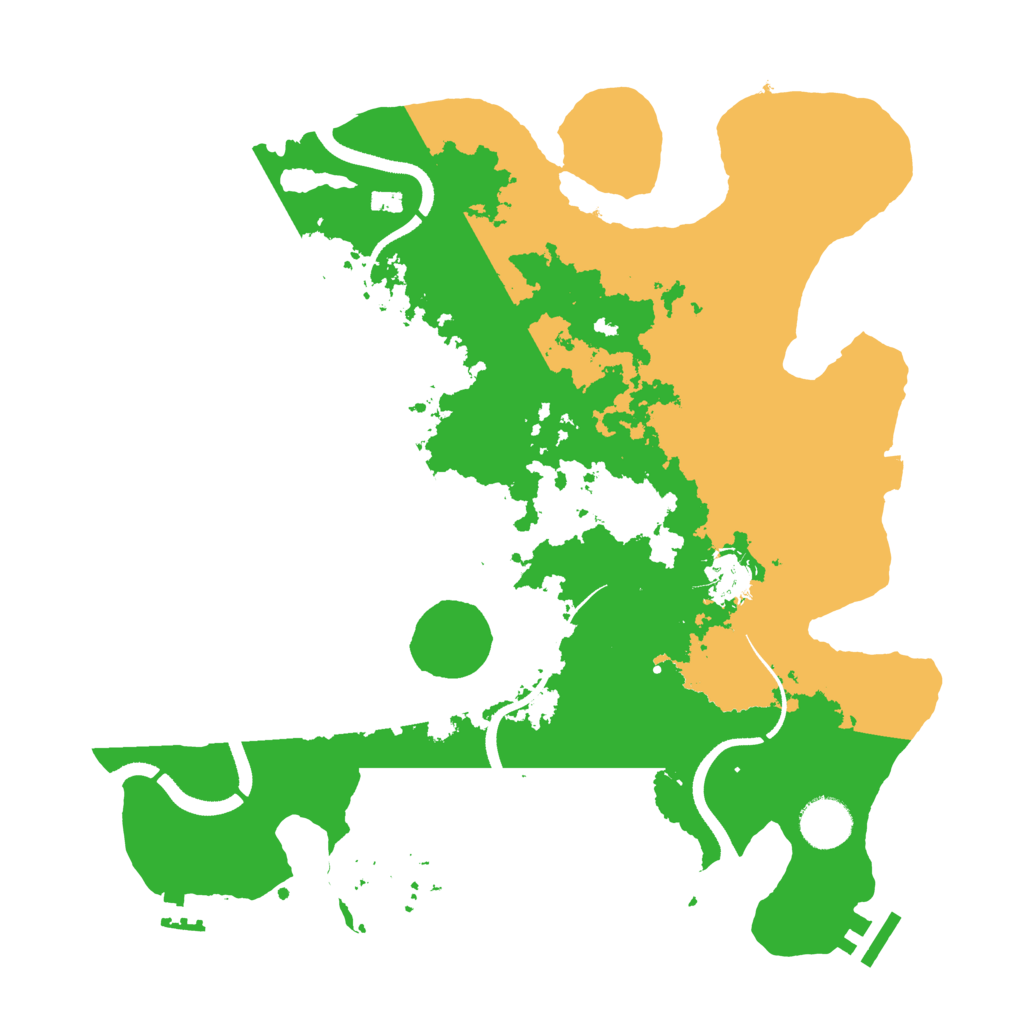 Biome Rust Map: Procedural Map, Size: 3500, Seed: 546752