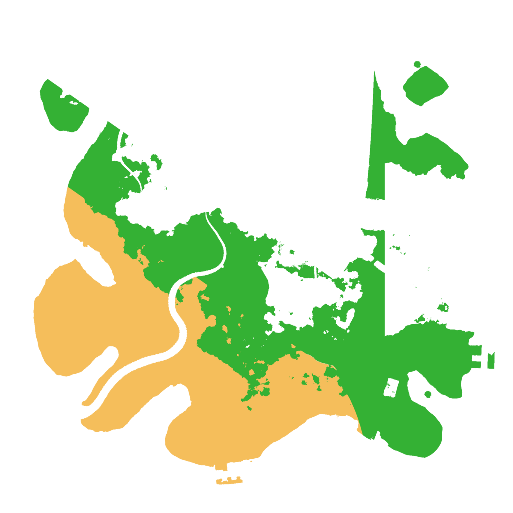 Biome Rust Map: Procedural Map, Size: 3000, Seed: 53342