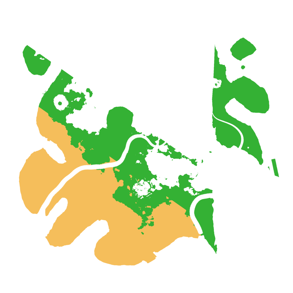 Biome Rust Map: Procedural Map, Size: 3000, Seed: 53342