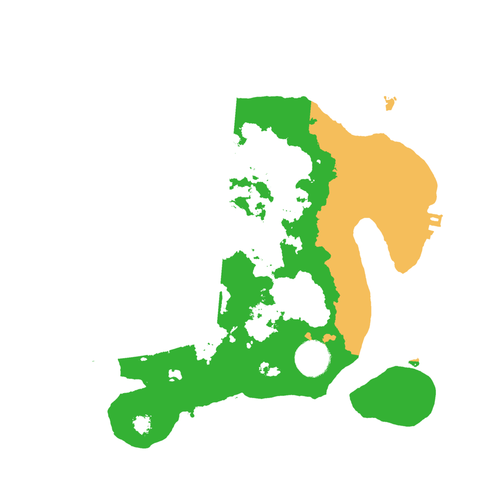 Biome Rust Map: Procedural Map, Size: 2500, Seed: 156380745