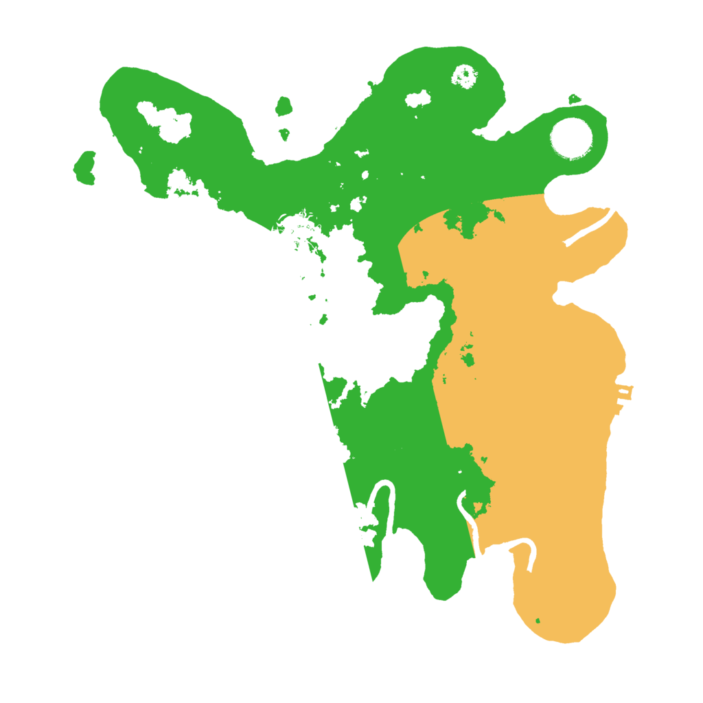 Biome Rust Map: Procedural Map, Size: 3000, Seed: 22611