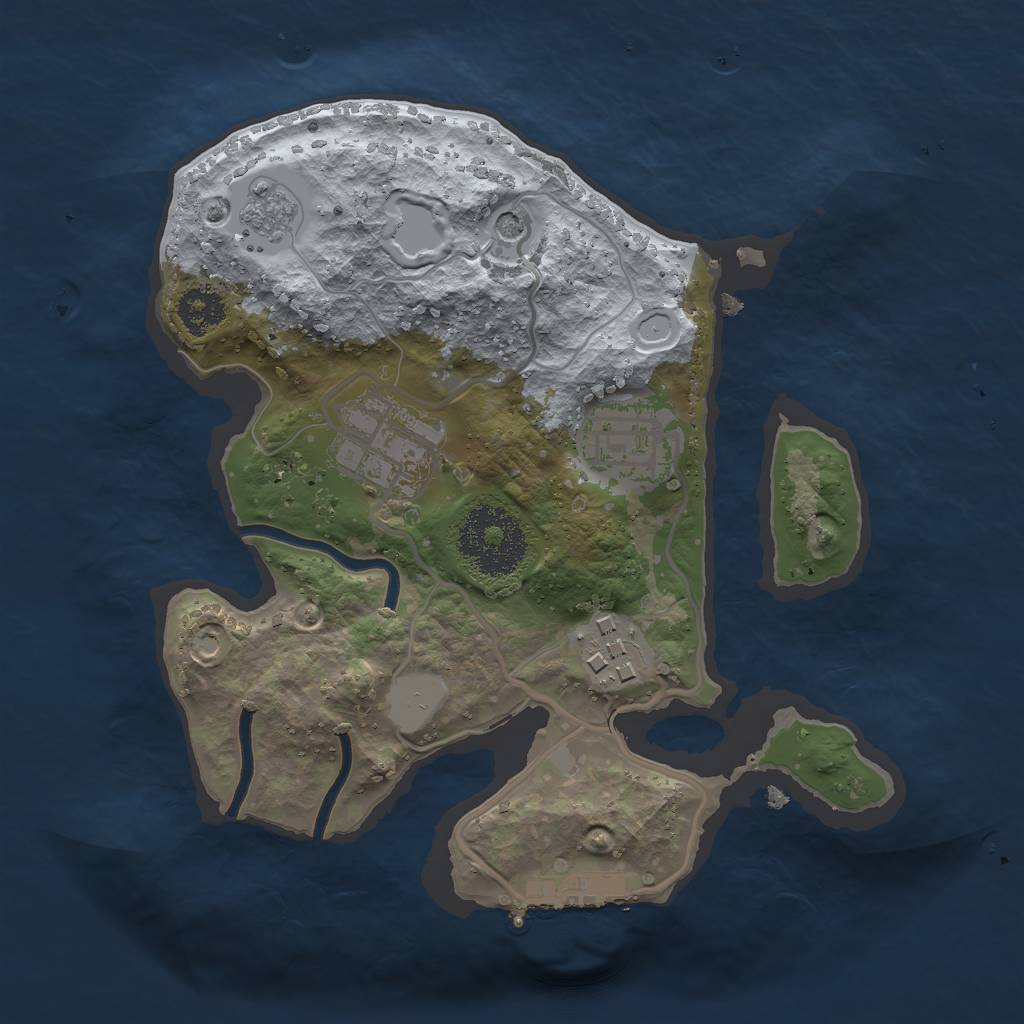 Rust Map: Procedural Map, Size: 2250, Seed: 112, 9 Monuments