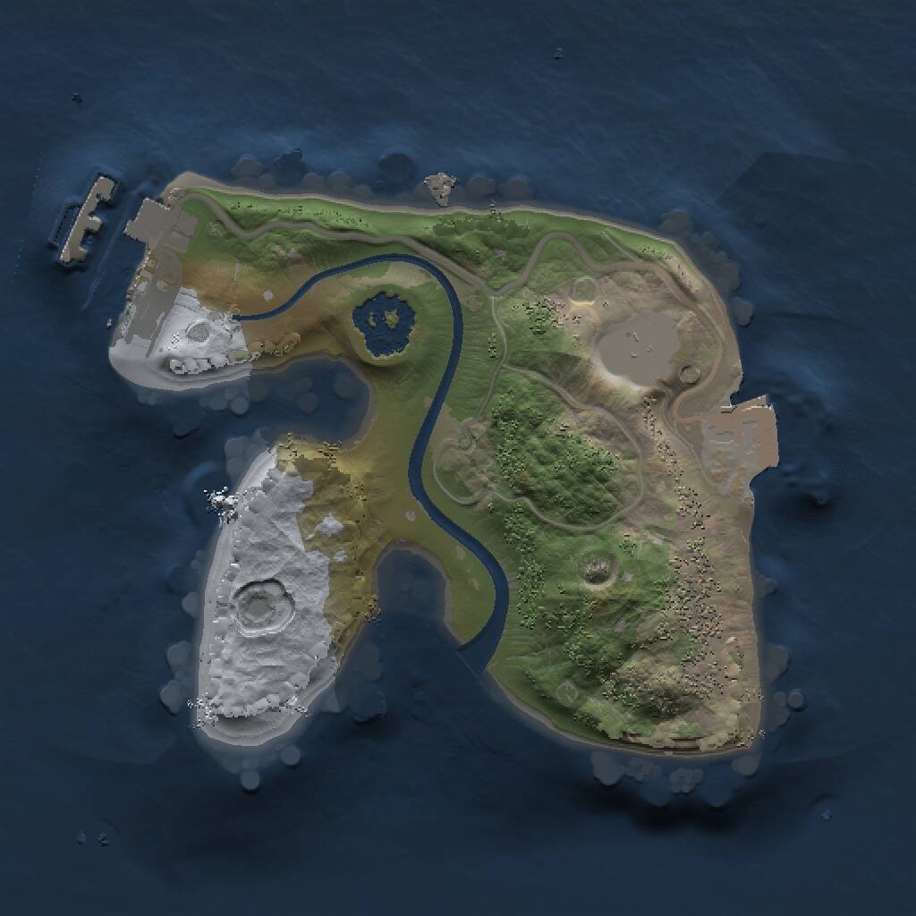 Rust Map: Procedural Map, Size: 1500, Seed: 1636084454, 2 Monuments