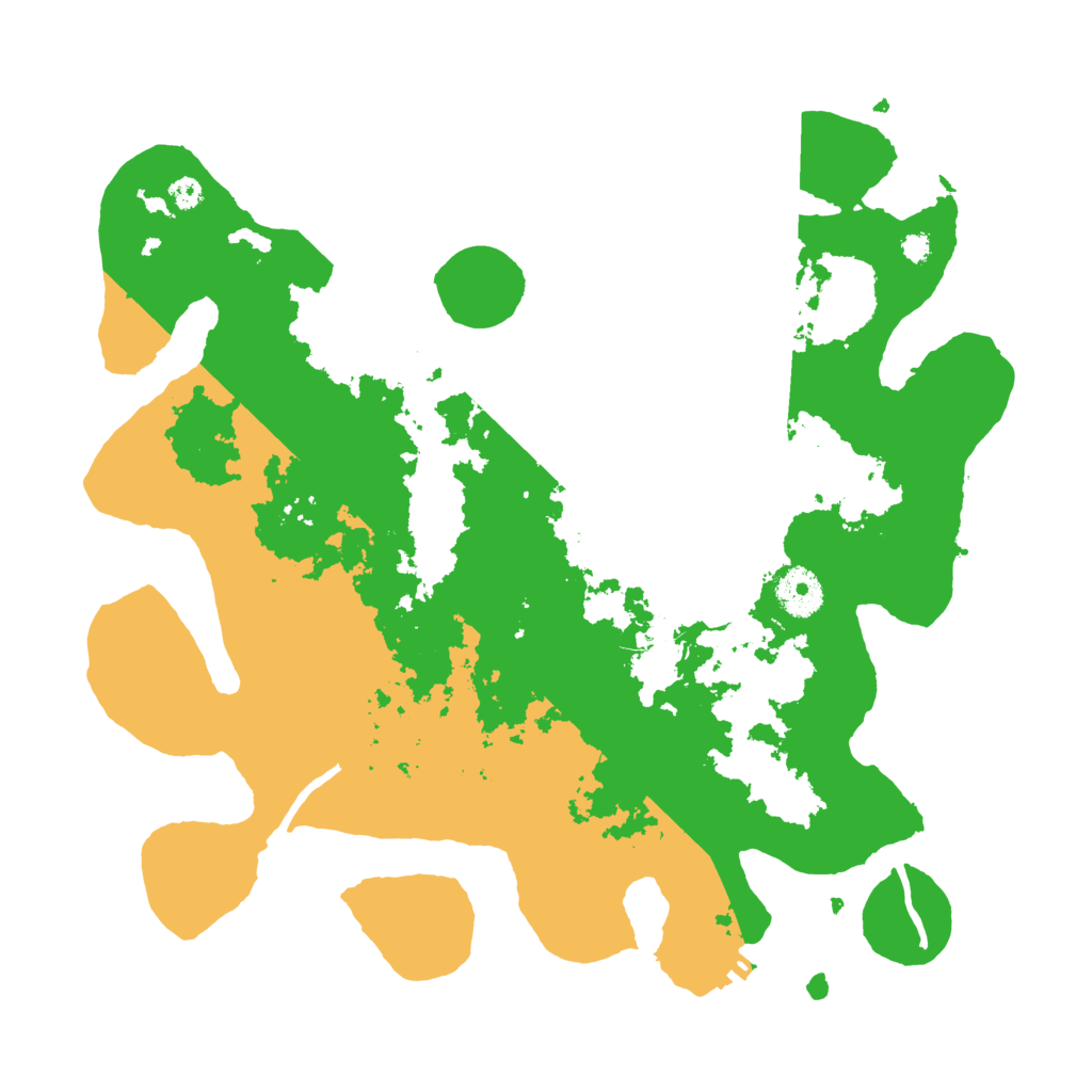 Biome Rust Map: Procedural Map, Size: 3500, Seed: 13929