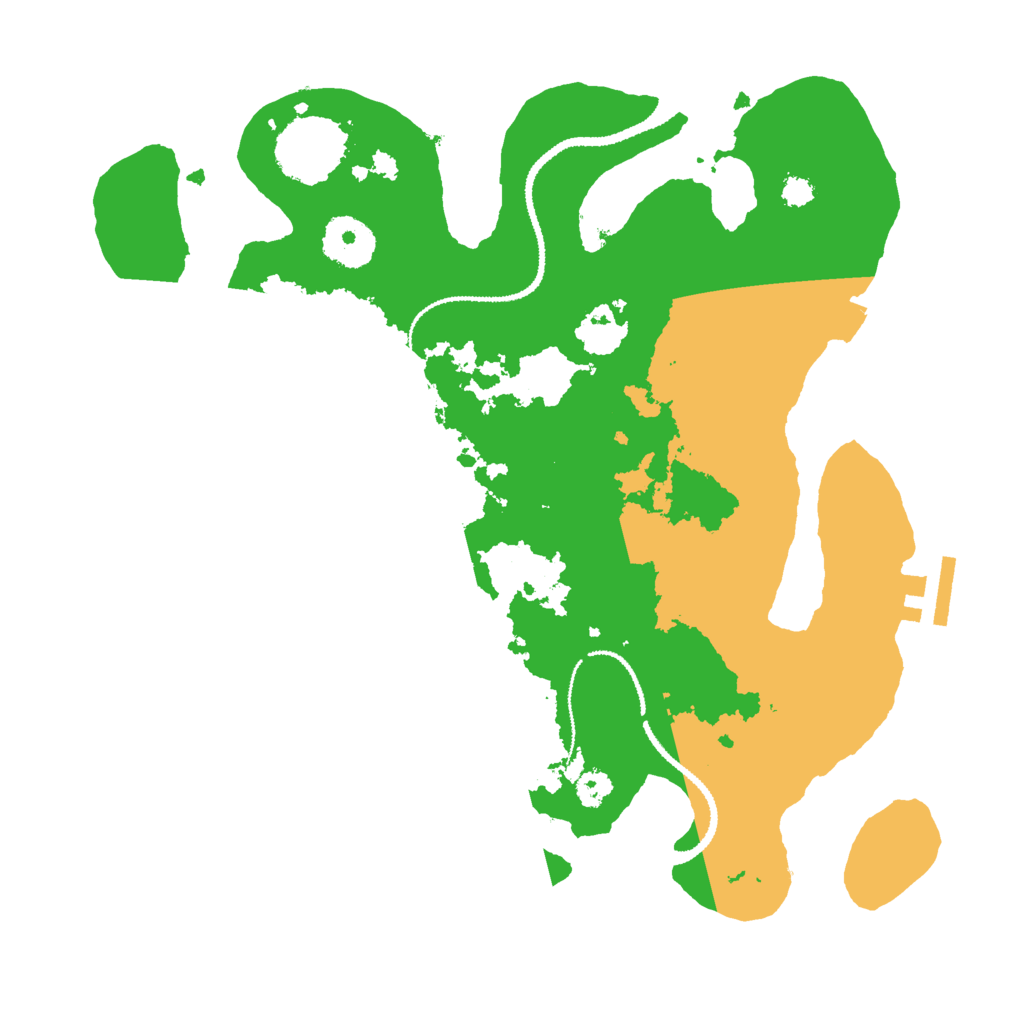 Biome Rust Map: Procedural Map, Size: 3000, Seed: 163898581