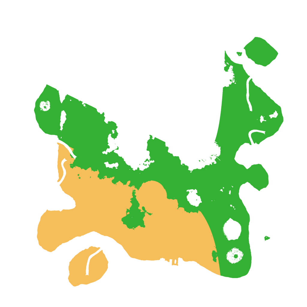 Biome Rust Map: Procedural Map, Size: 3000, Seed: 3592174