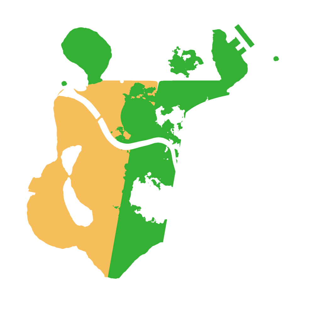 Biome Rust Map: Procedural Map, Size: 2500, Seed: 5600